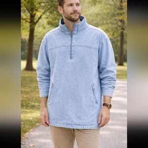 Lee Valley Ireland Denim Smock Chore Coat Gardening Coat